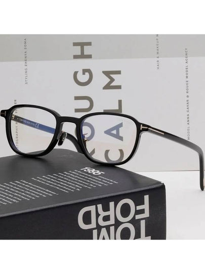 Blue light blocking glasses frame TF5855DB 001 Hornrimmed eye protection - TOM FORD - BALAAN 2