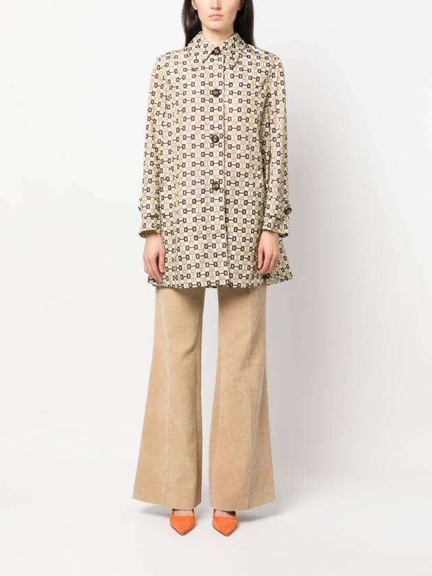 Horsebit Trench Coat Ivory - GUCCI - BALAAN 1