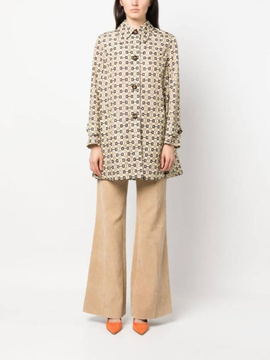 Horsebit Trench Coat Ivory - GUCCI - BALAAN 1