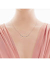 T Smile Necklace Small 18K Gold Proposal Necklace White Gold Color 35189459 - TIFFANY & CO. - BALAAN 5