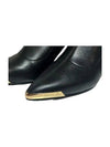 Jeans Metal Toe Ankle Boots Black - VERSACE - BALAAN 4