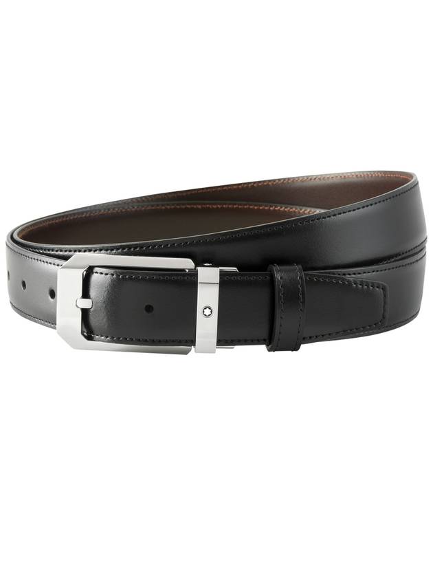 Classic Reversible Leather Belt Brown Black - MONTBLANC - BALAAN 2