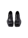 Square Toe Leather Loafers Black - PRADA - BALAAN 2