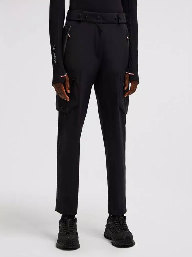 Jogging straight pants black - MONCLER - BALAAN 4