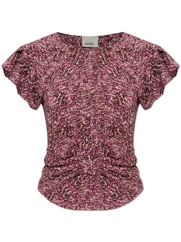 Isabel Marant Top Tullya, Women's, Pink - ISABEL MARANT - BALAAN 1