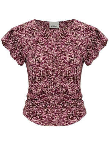 Isabel Marant Top Tullya, Women's, Pink - ISABEL MARANT - BALAAN 1