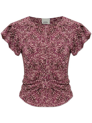 Isabel Marant Top Tullya, Women's, Pink - ISABEL MARANT - BALAAN 1