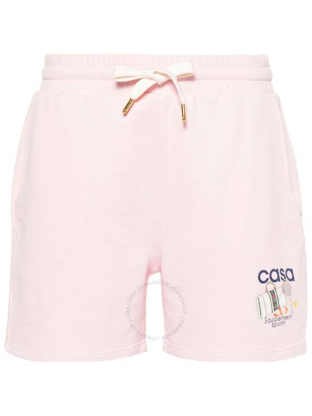 Casablanca Logo-Print Organic Cotton Shorts, Size X-Small - CASABLANCA - BALAAN 1