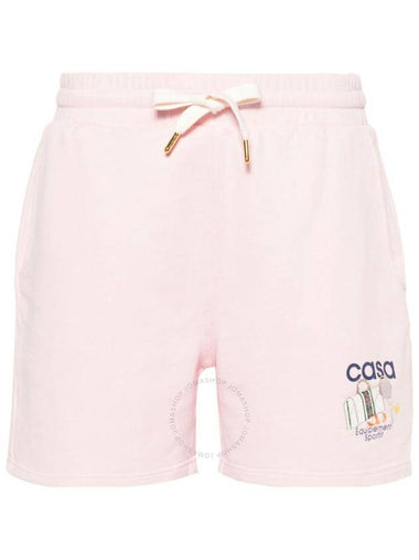 Casablanca Logo-Print Organic Cotton Shorts, Size X-Small - CASABLANCA - BALAAN 1