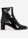 Patent Leather Ankle Boots Black - PRADA - BALAAN 1