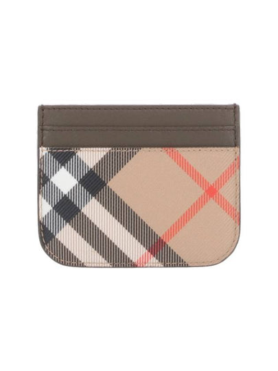 Check Card Wallet Beige - BURBERRY - BALAAN 2