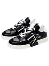 VL7N Logo Label Weaving Band Low Top Sneakers Black - VALENTINO - BALAAN 2