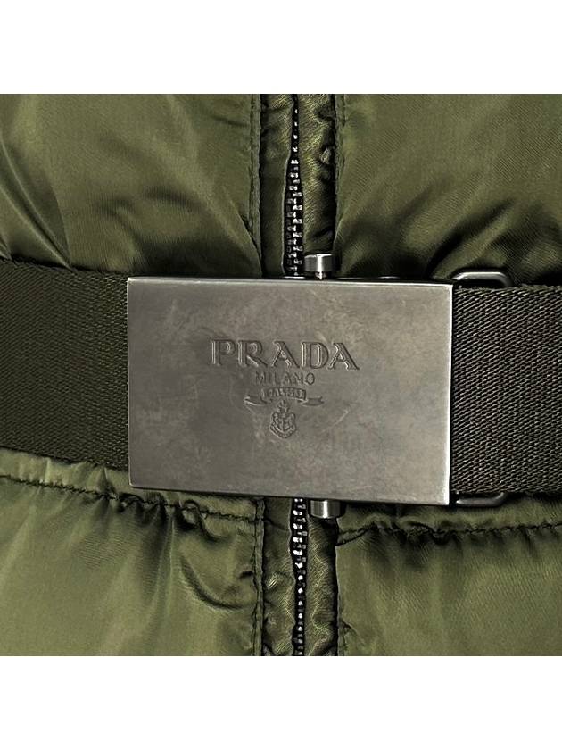 Triangular logo women s belt long padded jumper - PRADA - BALAAN 7