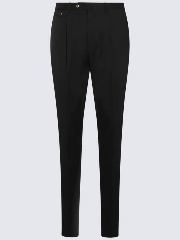 Pt Torino Black Wool Pants - PT TORINO - BALAAN 1