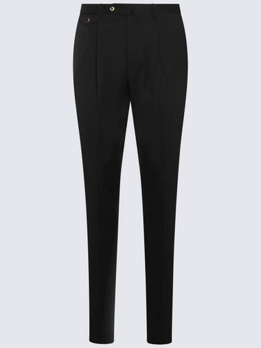 Pt Torino Black Wool Pants - PT TORINO - BALAAN 1