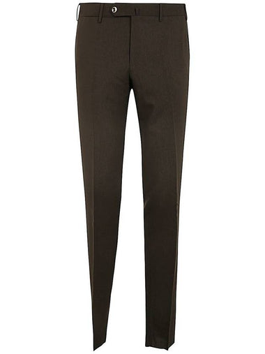 Pt01 Superlight Deluxe Wool Slim Flat Front Pants Clothing - PT01 - BALAAN 1