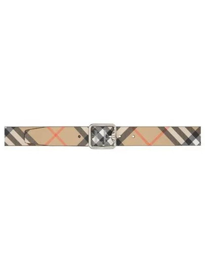 Check B Reversible Buckle Belt Beige - BURBERRY - BALAAN 2