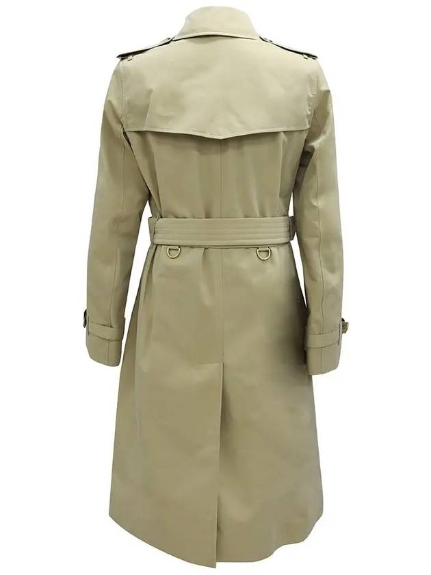 The Long Kensington Heritage Trench Coat Honey - BURBERRY - BALAAN.