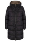 Women's SPORTL Reversible Hood Long Padding Black - MAX MARA - BALAAN.