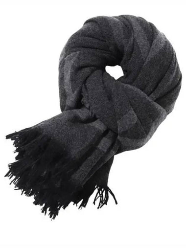 Monogram Wool Cashmere Scarf - TOTEME - BALAAN 1