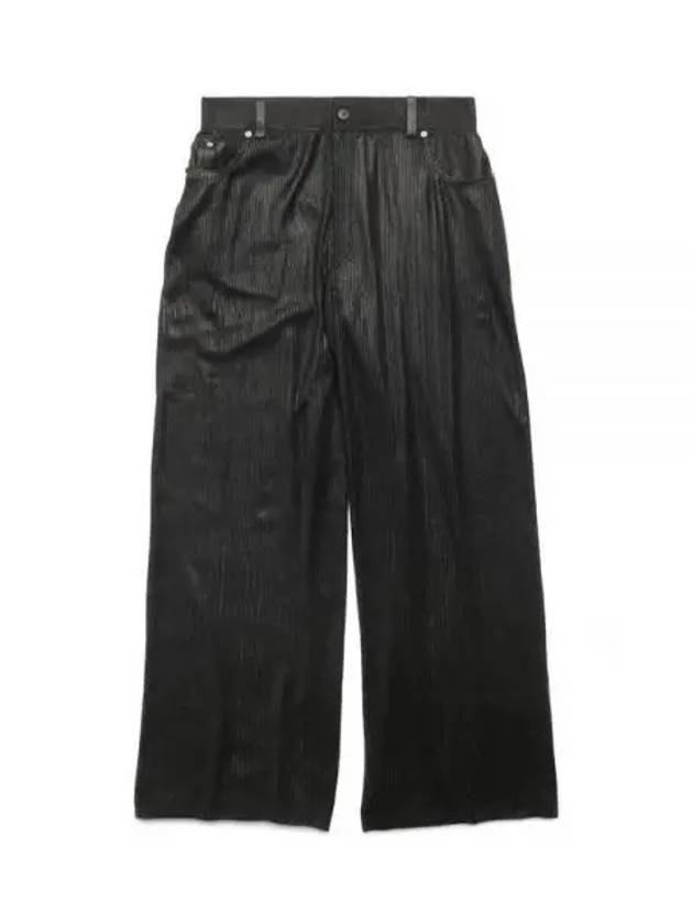 Cotton High Waist Transparent Wide Pants Black - BALENCIAGA - BALAAN 2