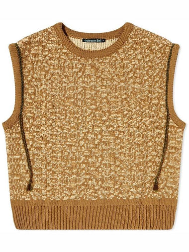 Elmers Wool Blend Vest Brown - ANDERSSON BELL - BALAAN 1