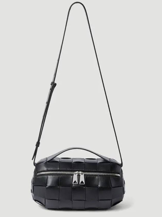 Boombox Small Calfskin Cross Bag Black - BOTTEGA VENETA - BALAAN 2