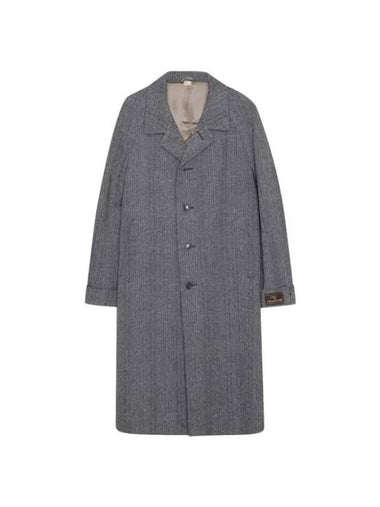 Houndstooth Check Single Coat Grey - GUCCI - BALAAN 1