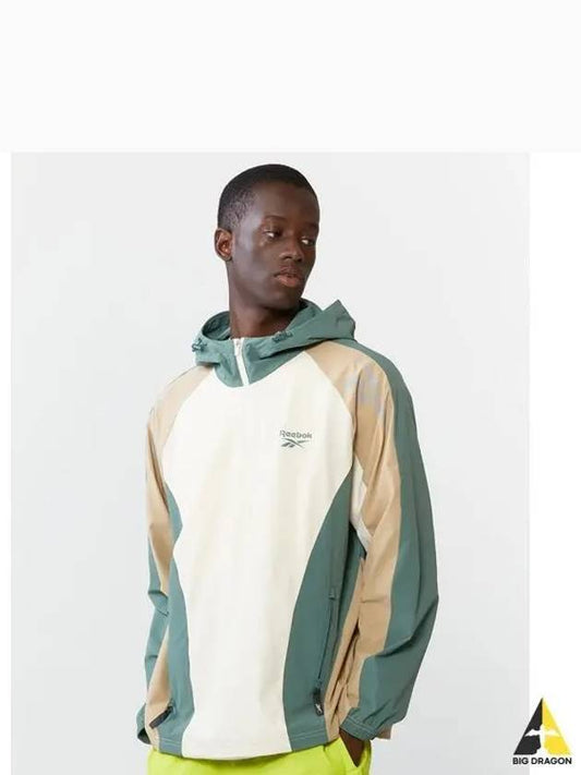 Vector Active Hooded Anorak Beige Green - REEBOK - BALAAN 1