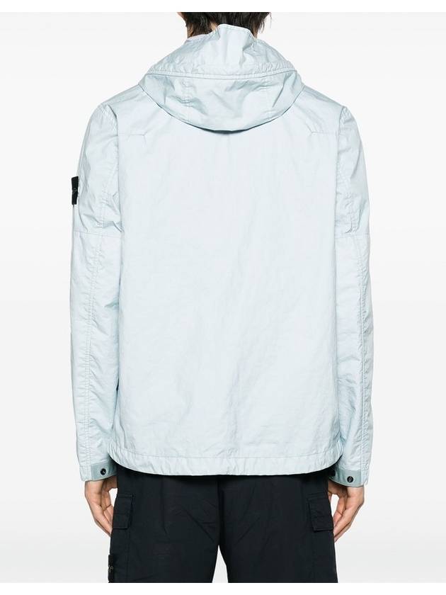 Membrana 3L TC Hooded Jacket Sky Blue - STONE ISLAND - BALAAN 8