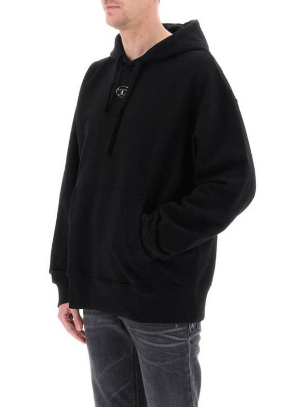 S Macs Logo Hoodie Black - DIESEL - BALAAN 6