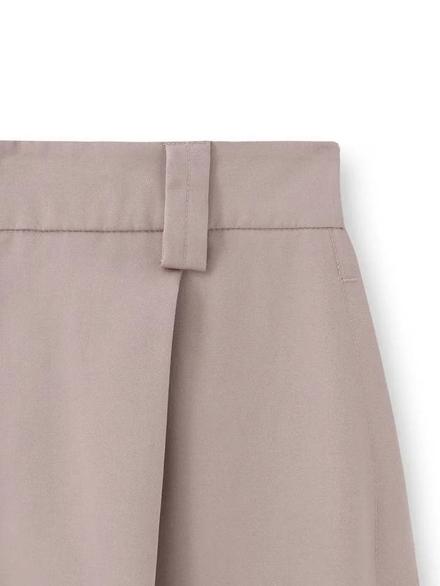 Cotton Pleated Pocket Wide Pants Nude Pink - NOIRER - BALAAN 6