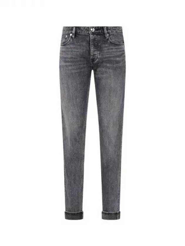 Men s Washed Slim Fit Denim Pants Black 271835 - EMPORIO ARMANI - BALAAN 1