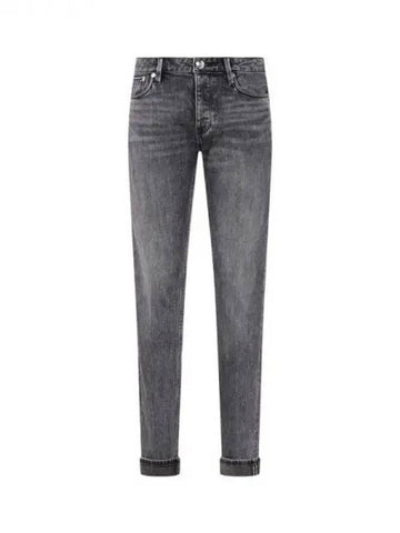 Men s Washed Slim Fit Denim Pants Black 271835 - EMPORIO ARMANI - BALAAN 1