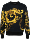 Long Sleeve T Shirt 76GAI3RW FS141 G89 Black Gold - VERSACE - BALAAN 1