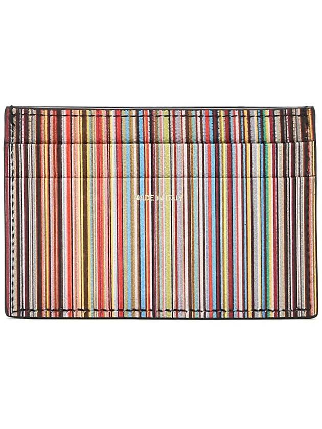 Signature Stripe Card Wallet Black - PAUL SMITH - BALAAN 3