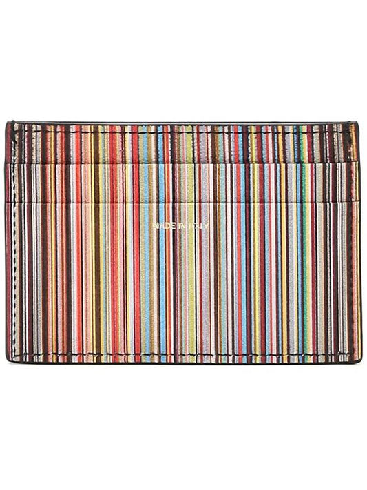 Signature Stripe Card Wallet Black - PAUL SMITH - BALAAN 2