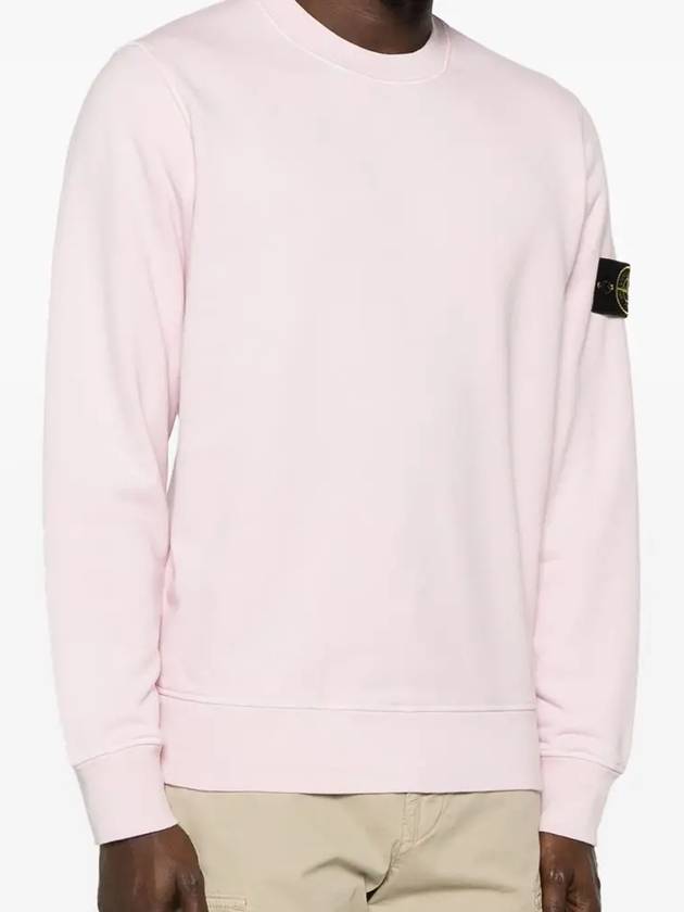 Wappen Patch Garment Dyed Sweatshirt Pink - STONE ISLAND - BALAAN 4