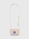 Face Patch Crossbody Shoulder Bag Beige Purple Women's - ACNE STUDIOS - BALAAN 1