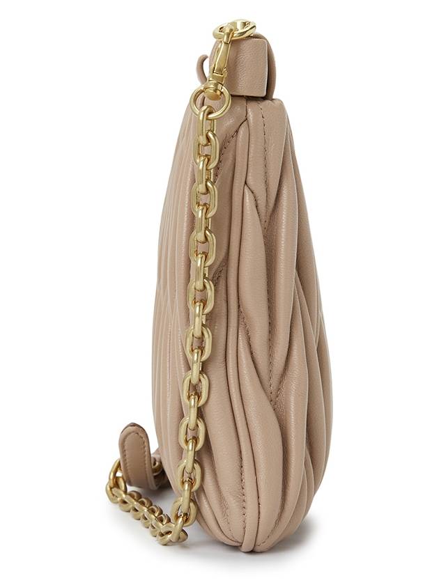 Matelasse Leather Chain Clutch Bag Cameo - MIU MIU - BALAAN 4