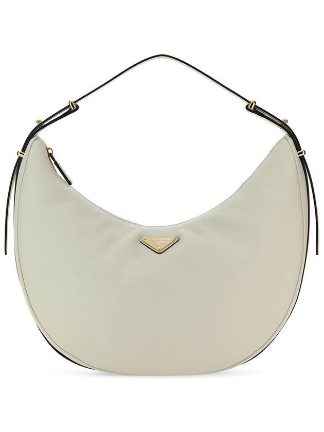 Large Leather Shoulder Bag White - PRADA - BALAAN 2