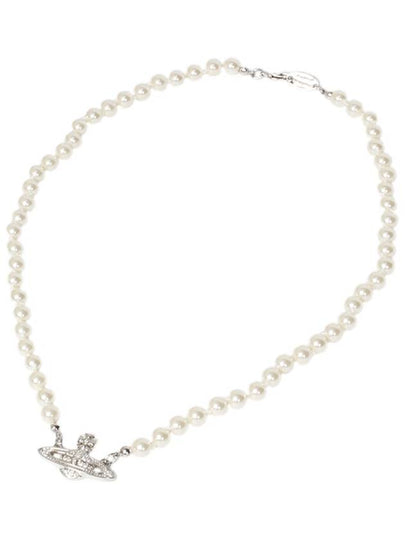 Mini Bas Relief Pearl Necklace Cream - VIVIENNE WESTWOOD - BALAAN 2