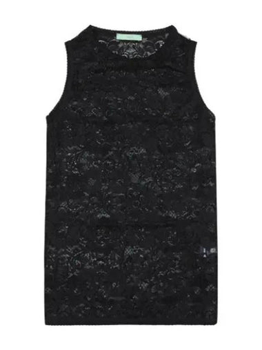 Aries Fleur Lace Vest Black - ARIES - BALAAN 1