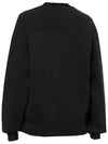 Heart Logo Overfit Sweatshirt Black - AMI - BALAAN 4