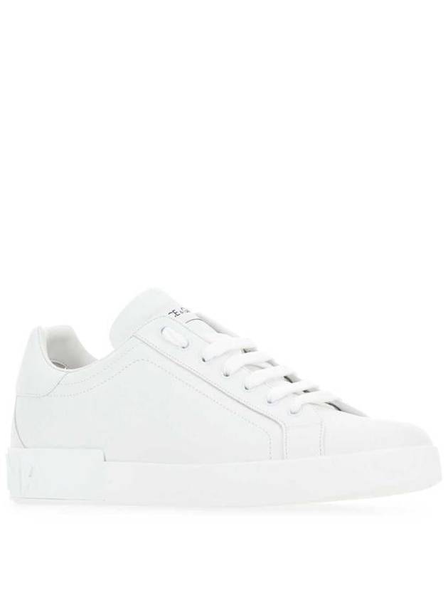 Portofino Calfskin Low Top Sneakers White - DOLCE&GABBANA - BALAAN 3