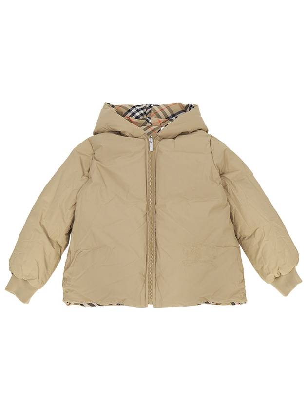 Kids Reversible Check Padded Sand - BURBERRY - BALAAN 3