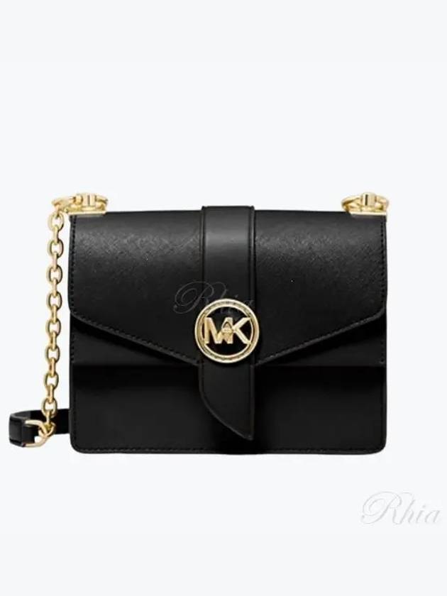 Greenwich Small Saffiano Leather Cross Bag Black - MICHAEL KORS - BALAAN 2