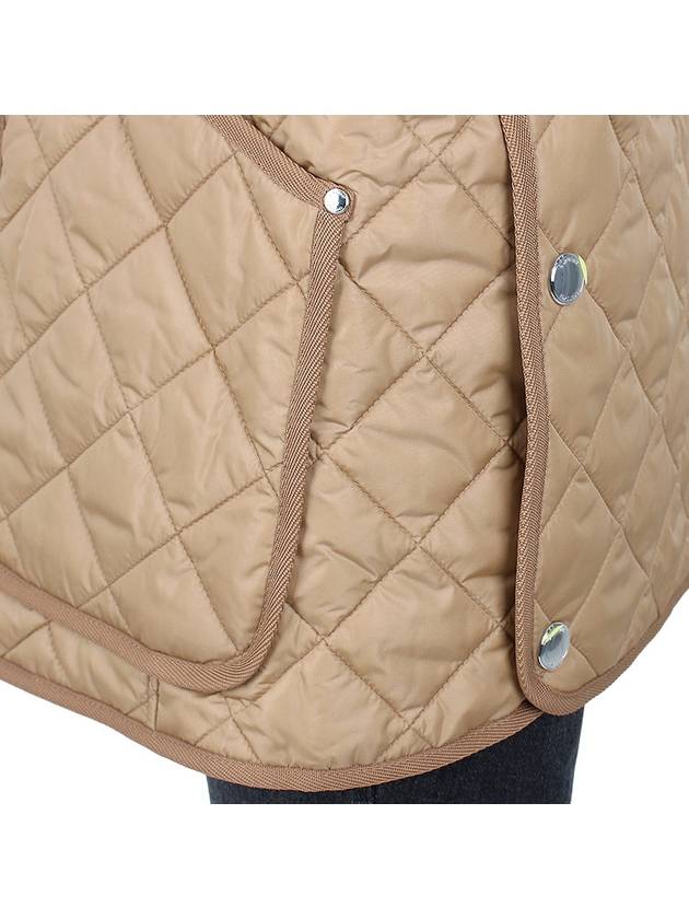 Diamond Quilted Nylon Jacket Archive Beige - BURBERRY - 10
