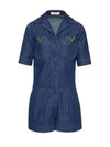 Chambray denim jumpsuit - VALENTINO - BALAAN 2