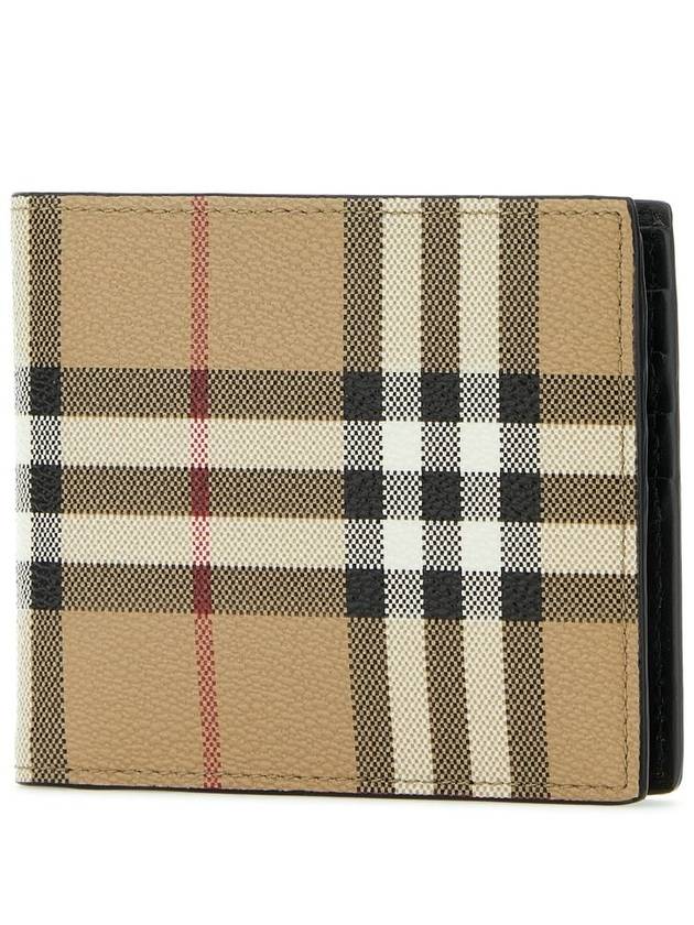 Men's Vintage Check Half Wallet Beige - BURBERRY - BALAAN 3